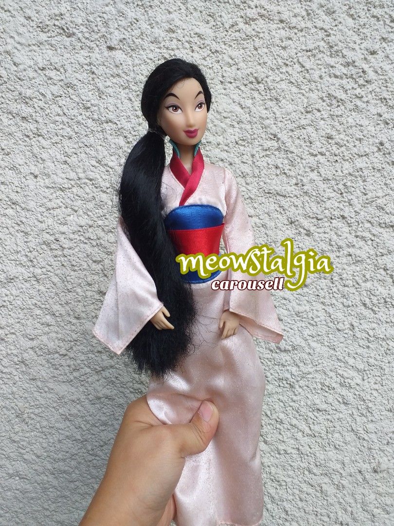 Disney Store Mulan (Category: Kids Toys) located in Paranaque City. Submitted by meowstalgia (Listing ID 1464439441, Image 1). Description: 🏮 Disney Store Mulan 🏮 Restyled hair 🏮 Naka display lang 🏮 Not original shoes 🏮 wysiwyg 🏮 From my personal collection 🏮 RFS: Hard to let go, but I need funds right now 🏮 payment: bank transfer (Maribank) 🏮 add for shipping (GoGo Xpress), pwede Lalamove if within Metro Manila.
