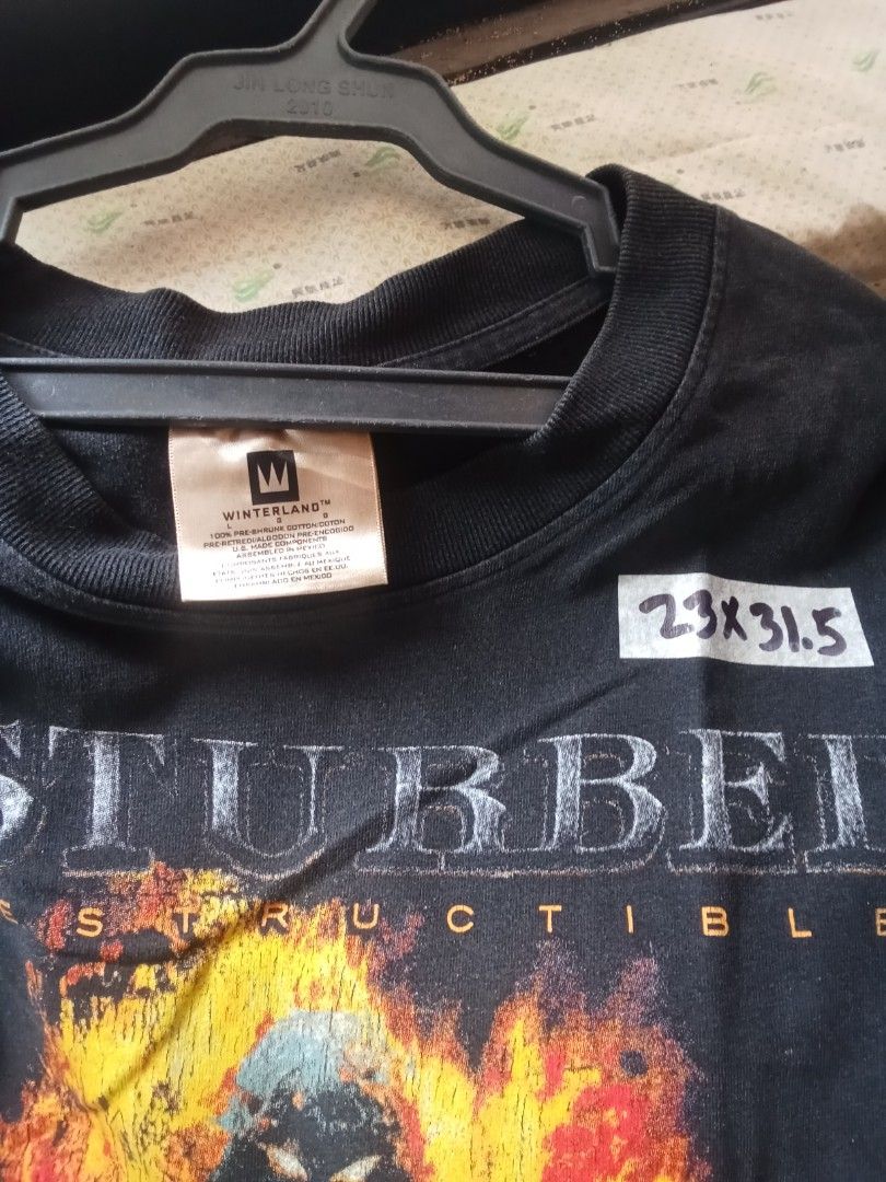 Disturbed (Category: Tshirts & Polo Shirts ) located in Bacolod City. Submitted by vaststar.8be4bd (Listing ID 1464415325, Image 3). Description: disturbed dimes: 23x31.5 issue: hairlines cracks brand: winterland freeship jrs courier.