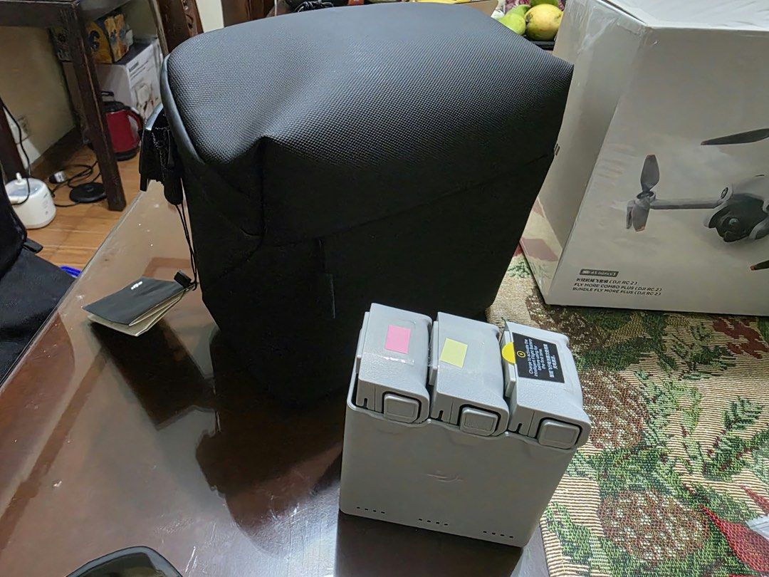 DJI mini 4 pro fly more combo plus (Category: Other Gadgets) located in Muntinlupa City. Submitted by mitchiyori_kaori18 (Listing ID 1464478367, Image 2). Description: POSTING HELPING A FRIEND. DJI Mini 4 Pro Fly More Combo Plus Complete with Boxes Includes all original our of the box items 3 Batteries (counts 7,1,0), Remote Control, Battery Charging Hub, Extra Props, Cables, Sling Bag, Manuals, etc. (No SDs) Additional: Silicon protector, Screen