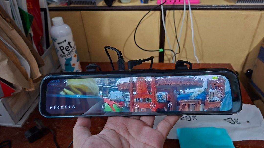 Ekleva Dashcam Front2K Back2K 12 inches screen (Category: Webcams) located in Cabuyao City. Submitted by ken7746 (Listing ID 1464379286, Image 3). Description: Ekleva Dashcam Front2K Back2K 12 inches screen Ekleva Dashcam Front camera : 2K Back camera : 2K Dashcam size: 12 inches Package Included: Ekleva Dashcam Back Camera Charger with usb port Note: Already use Meet-up: Waltermart Banlic Cabuyao SM Calamba Pwede Lalamove, LBC, J and T 0976 111 