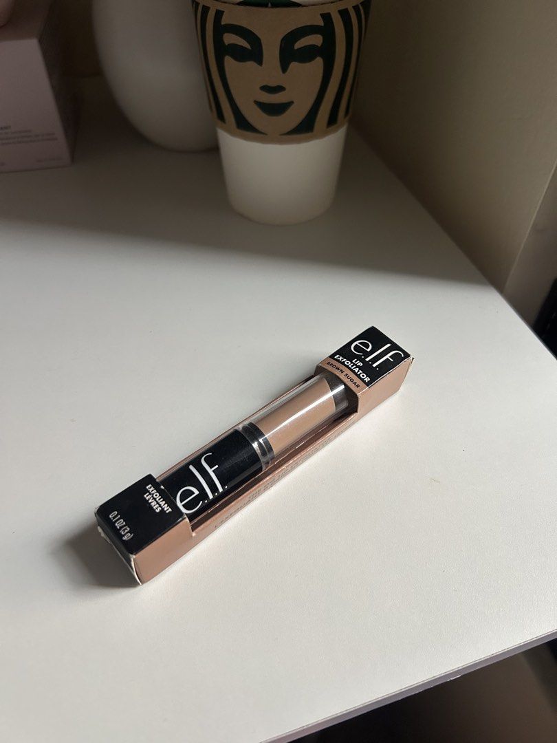 e.l.f. Lip Exfoliator Brown Sugar (Category: Makeup) located in Taguig. Submitted by janelly_ace (Listing ID 1464527355, Image 1). Description: - e.l.f. Lip Exfoliator in Brown Sugar flavor - Smooths and moisturizes lips for a softer feel - Easy-to-use twist-up applicator - Ideal for prepping lips before applying lipstick - Compact size for convenient on-the-go touch-ups.