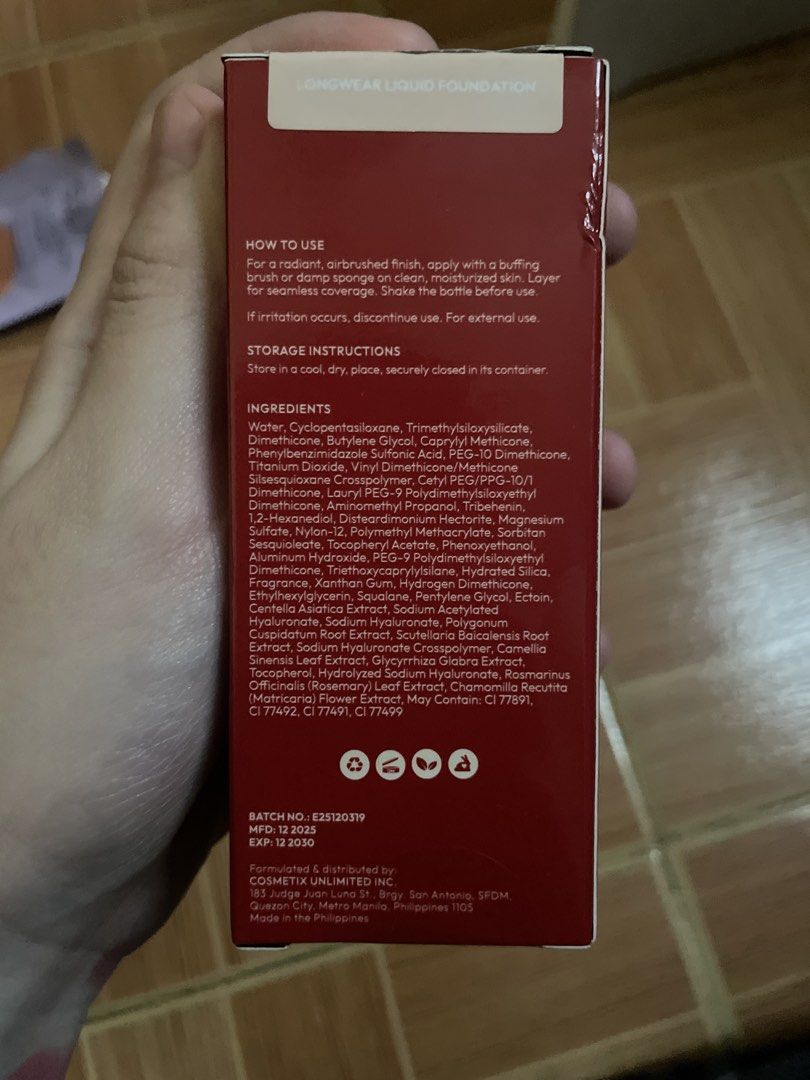 Enigma Longwear Liquid Foundation - Porcelain (Category: Makeup) located in Manila. Submitted by banopeyeo (Listing ID 1464373952, Image 2). Description: - Enigma Longwear Liquid Foundation - Shade: Porcelain - never used - 100% full - comes with box still - rfs: not needed anymore.