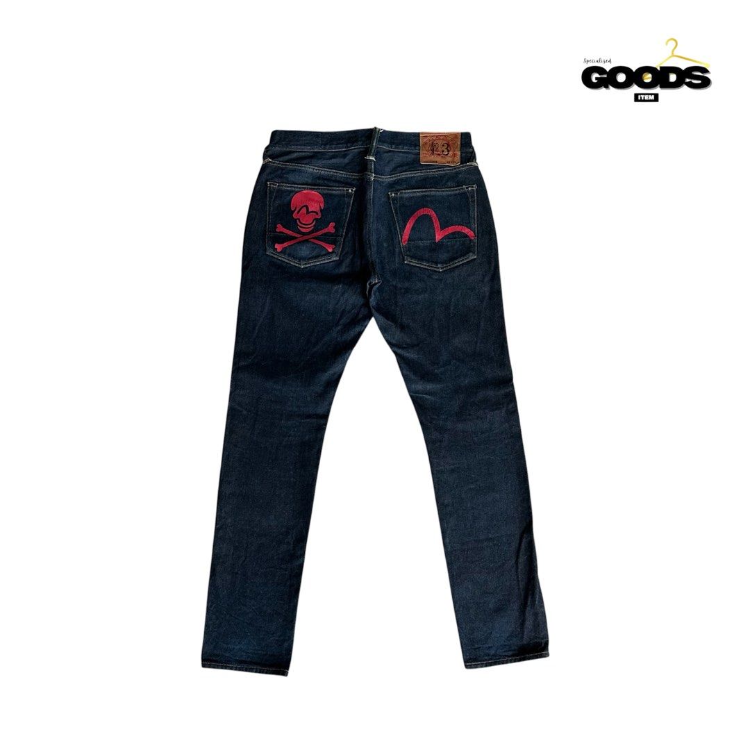 Evisu Skull Daicock Japan Denim Jeans (Category: Jeans) located in Cebu City. Submitted by specializedgoodsitem_ (Listing ID 1464472954, Image 1). Description: excellent to new condition slightly needs wash ( naka display sa store ) details posted color may vary due to light 32 - 34’ width 41’ length 7’ leg opening 9.5’ thigh .