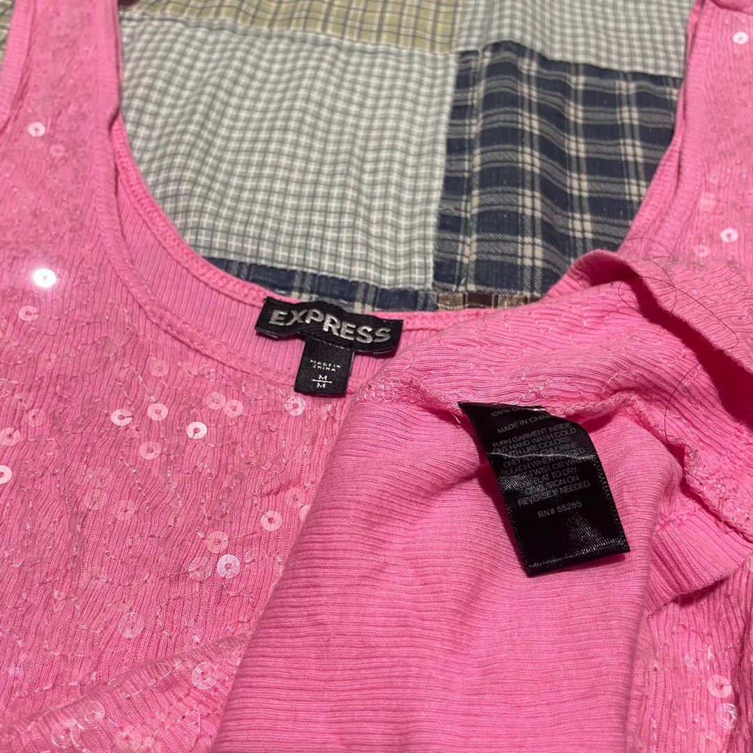 Express Pink Full Sequined Top (Category: Sleeveless) located in Manila. Submitted by theactualized (Listing ID 1464567584, Image 3). Description: .