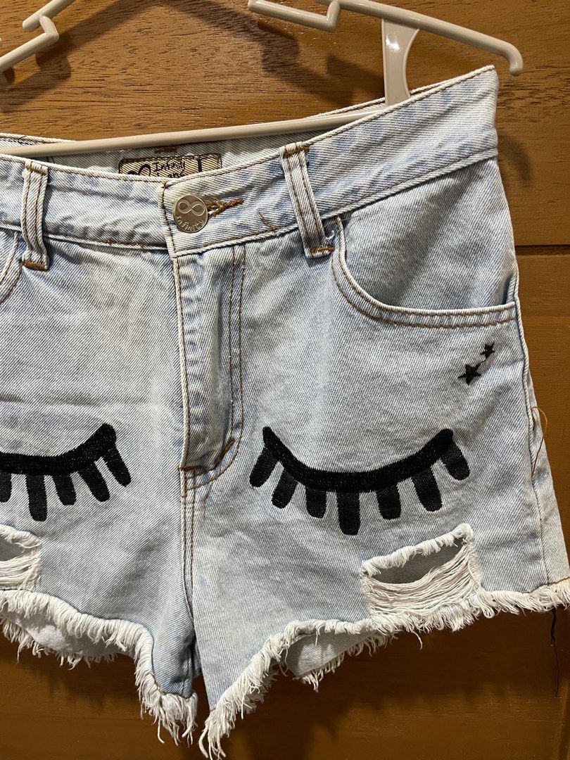 Eyelash Denim Shorts (Category: Shorts) located in Zamboanga. Submitted by pawsome_closet (Listing ID 1464448265, Image 3). Description: 8/10 .