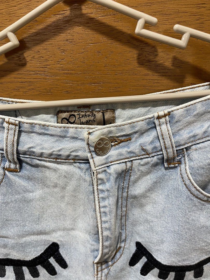 Eyelash Denim Shorts (Category: Shorts) located in Zamboanga. Submitted by pawsome_closet (Listing ID 1464448265, Image 2). Description: 8/10 .