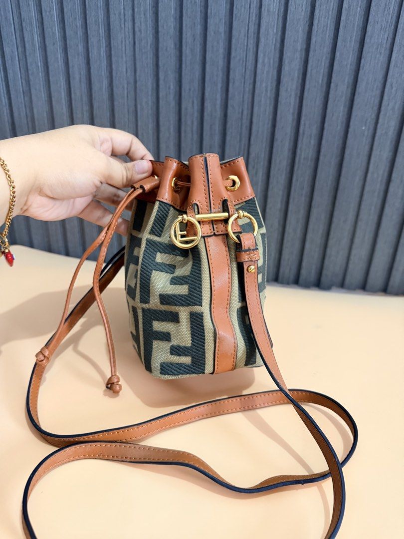 Fendi canvas mini bucket bag (Category: Luxury Bags & Wallets) located in Cavite. Submitted by aiznpreluvv (Listing ID 1464401449, Image 2). Description: Last pic issue.