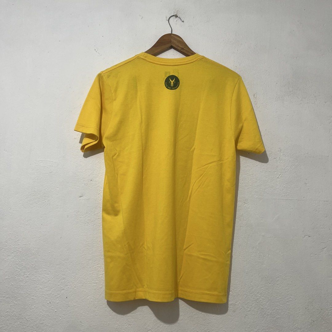 FEU Tamaraw Yellow Tshirt [Large] (Category: Tshirts & Polo Shirts ) located in Quezon City. Submitted by jpsstore (Listing ID 1464461859, Image 3). Description: Size: Large Width: 19" Length: 27" No issue MOP: Gcash SHIPPING: J&t | Lalamove.
