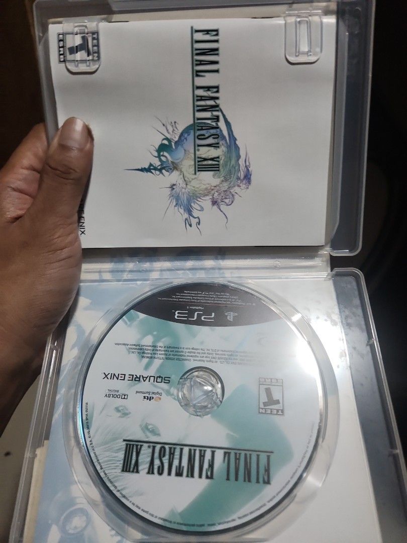 Final Fantasy XIII PS3 Game (Category: PlayStation) located in Quezon City. Submitted by gwift (Listing ID 1464367078, Image 2). Description: - Final Fantasy XIII for PlayStation 3 - Includes game disc and manual - selling rare playstation 3 game price based on gameye app or ebay sold listings. x50 tested working check other rare ps3 games posted. prices are subject to change on the day the game is to be paid due to price fluctuation..
