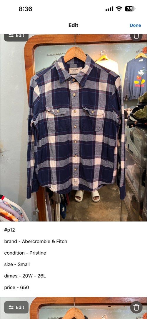 Flannel (Category: Coats, Jackets and Outerwear) located in Manila. Submitted by teampuyat224792 (Listing ID 1464487192, Image 3). Description: brand Vans - size Medium Element - size Large Nickelodeon - size X-Large fit to Medium The Hundreds - size Large Jachs - size fit to Medium Abercrombie & Fitch - size Small Piko - size Large.
