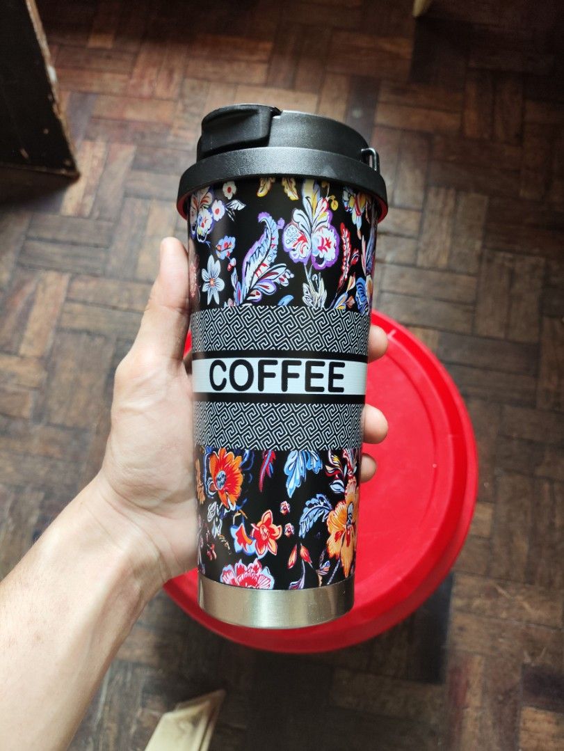 Floral Coffee Tumbler (Category: Water Bottles & Tumblers) located in Manila. Submitted by warmshark.1ae1ea (Listing ID 1464394688, Image 1). Description: NEW Floral Coffee Tumbler – ₱260 Brand new, never used Stainless steel insulated tumbler Floral design With lid No box ₱260.