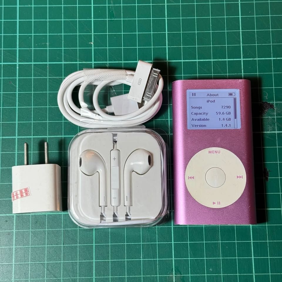 FOR SALE: iPod Mini 2nd Generation Pink (Category: Portable Music Players) located in Angono. Submitted by allangalca04667 (Listing ID 1464468191, Image 1). Description: FOR SALE: iPod Mini 2nd Generation Pink • Used, freshly reconditioned. • Some parts cleaned and replaced. • Everything works great. • Like-new, improved working condition. • Some surface scratches due to age. • Looks good & decently presentable. • Bnew 64GB SD-CF storage upgrade.