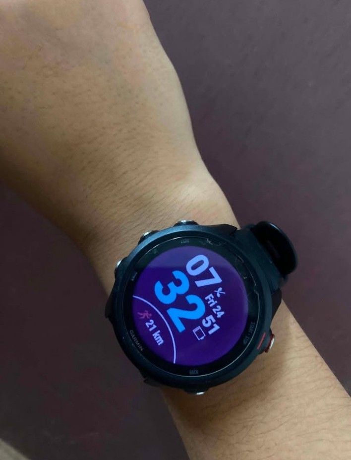 GARMIN FORERUNNER 245music (Category: Other Sports Equipment and Supplies) located in Masbate. Submitted by zealrabbit_89f266 (Listing ID 1464569122, Image 1). Description: ‎Fs fs Garmin Fr245 music ‎With charging chord only /no box ‎Accurate gps ‎Long+lasting+battery ‎40-50+Mins+till+full ‎Comes+in+music+if+download ‎Only issue nasa picture ‎Minimal lcd crack ‎Sign of usage ‎ ‎2nd Owner ‎ ‎Rfs:Got+quad+injury,Did+not+run+almost+3+months ‎P:4.5k 