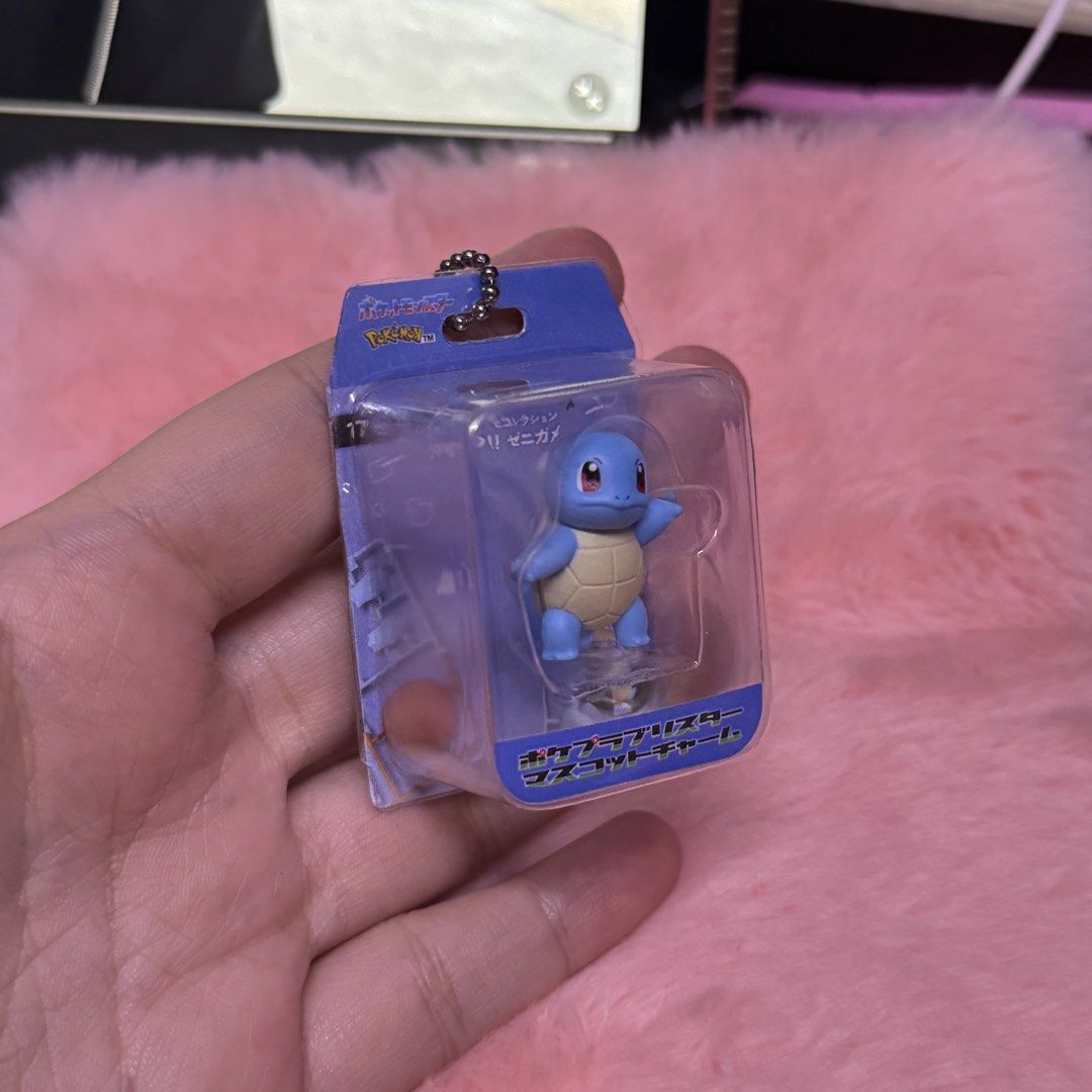 gashapon pokemon mini squirtle keychain (Category: Other Merchandise) located in Mandaluyong City. Submitted by snowluna (Listing ID 1464420187, Image 2). Description: • from gashapon, no ball but will pack safely mop: gcash mod: J&T only.