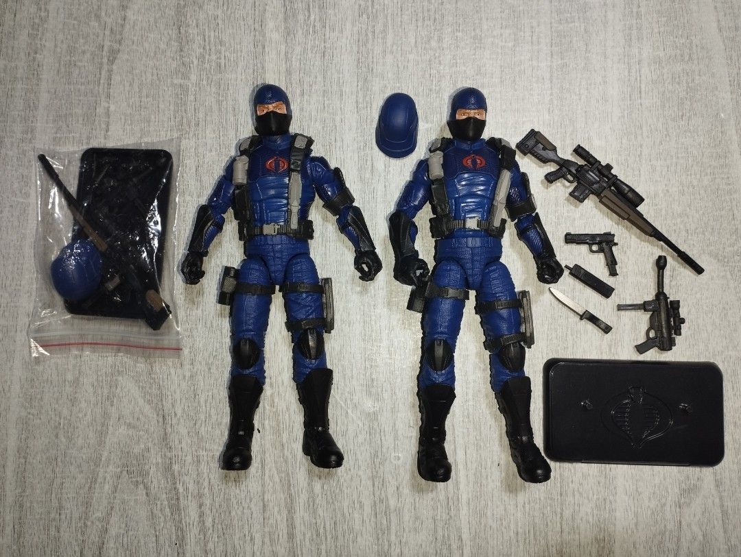 G.I. Joe Cobra Soldiers (Category: Action & Battle Toys) located in San Pablo. Submitted by thebeehivecollectibles (Listing ID 1464495408, Image 1). Description: Hasbro G.I. Joe 6inch Cobra Soldiers for P850 each Figures are complete with Helmet, sniper rifle, submachine gun, handgun with silencer and knife WYSIWYG items in Laguna shipping at buyers expense and booking.