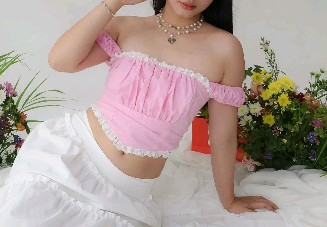 GIRL CODE ELYSSE PINK LACE SLEEVELESS TOP (Category: Sleeveless) located in Balanga. Submitted by ms.parkfilter (Listing ID 1464441693, Image 2). Description: GIRL CODE ELYSSE PINK LACE SLEEVELESS TOP SIZE XS-SMALL ON TAG NO ISSUE NEVER USED (WASHED ONLY) NO WHEN WORN PHOTO VERY CUTESY VERY PRINCESSY.