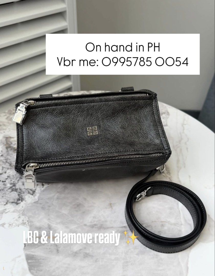 Givenchy Mini Pandora (Category: Luxury Bags & Wallets) located in Manila. Submitted by deiclacio_ (Listing ID 1464429057, Image 1). Description: On hand in PH Vbr me: 0995785 0054 BLUE APP: WITH LABEL.PH YOUR BET.PH.