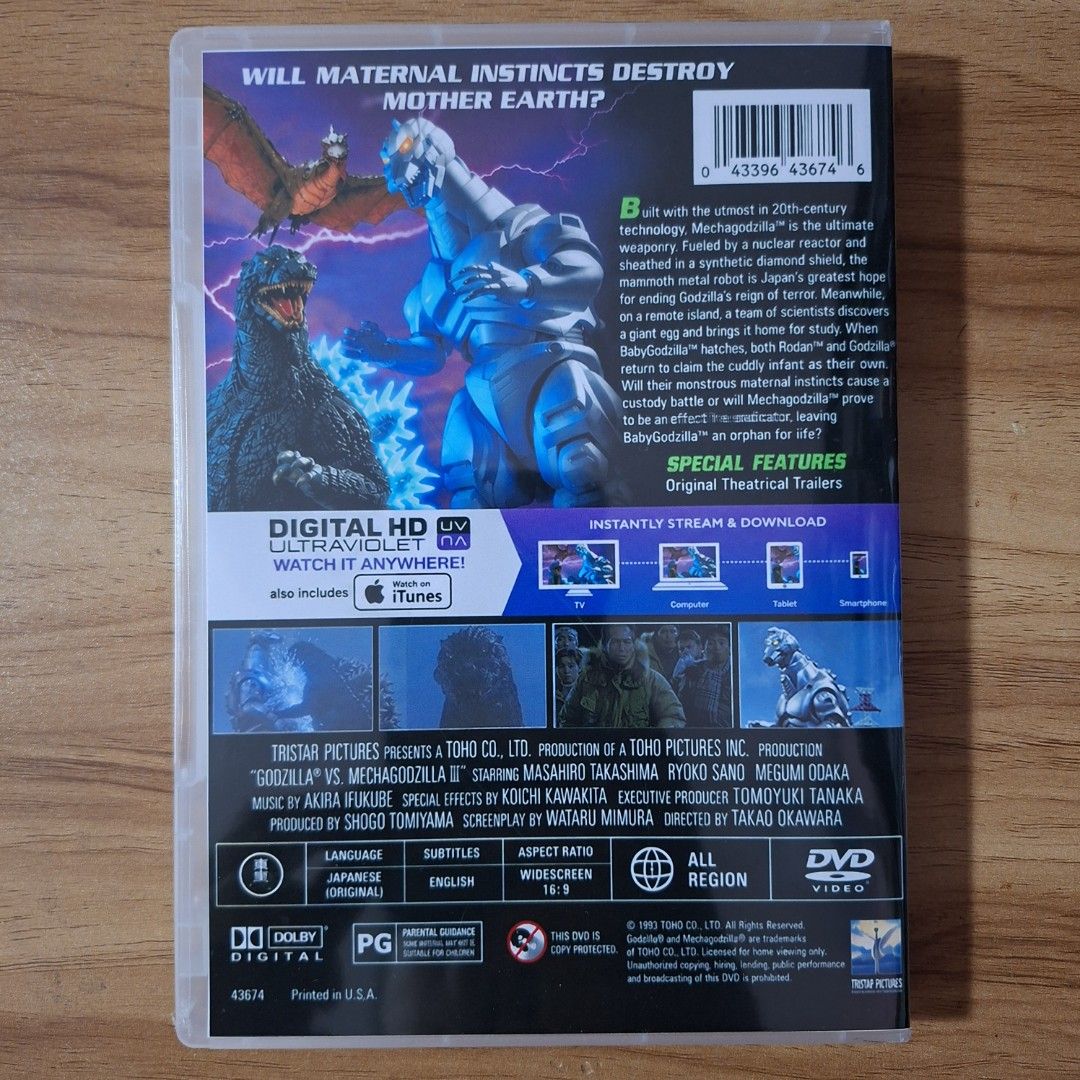 Godzilla vs. Mechagodzilla II (1:1 DVD Copy) (Category: CDs & DVDs) located in Kabankalan. Submitted by Videoshop.ph (Listing ID 1464360371, Image 2). Description: - Classic Godzilla movie on DVD - Features the epic battle between Godzilla and Mechagodzilla II - Includes original theatrical trailers - A must-have for fans of the King of the Monsters DVD COPY – 1:1 RECOPY FROM ORIGINAL ✔️ Recopied from original DVD ✔️ Complete original menu & feat