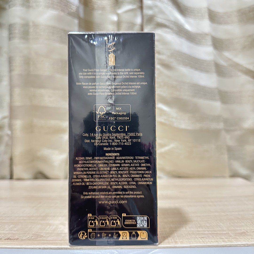 Gucci Flora Gorgeous Orchid Intense EDF 100ml (Category: Fragrance & Deodorants) located in Paranaque City. Submitted by changingclassic (Listing ID 1464462754, Image 3). Description: Gucci Flora Gorgeous Orchid Intense EDF - 100ml bottle - Features a beautiful floral design on the box -from LA bought in Jomashop DM FOR INTERESTED.
