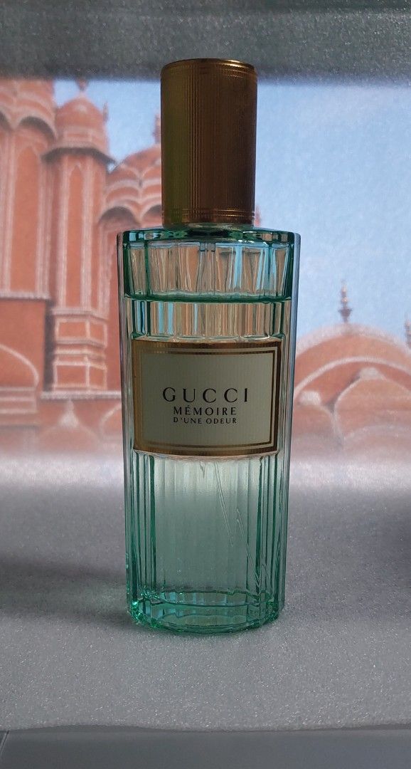 Gucci Mémoire d'une Odeur Eau de Parfum (Category: Fragrance & Deodorants) located in Paranaque City. Submitted by justcody (Listing ID 1464466420, Image 1). Description: AUTHENTIC/ORIGINAL LAST PRICE POSTED 100ML BOTTLE SEE REMAINING JUICE LEVEL THIS IS A DISCONTINUED FRAGRANCE - Gucci Mémoire d'une Odeur Eau de Parfum - Evokes memories and individuality - Unique fragrance for those who love to stand out - Comes in a beautiful fluted green glass