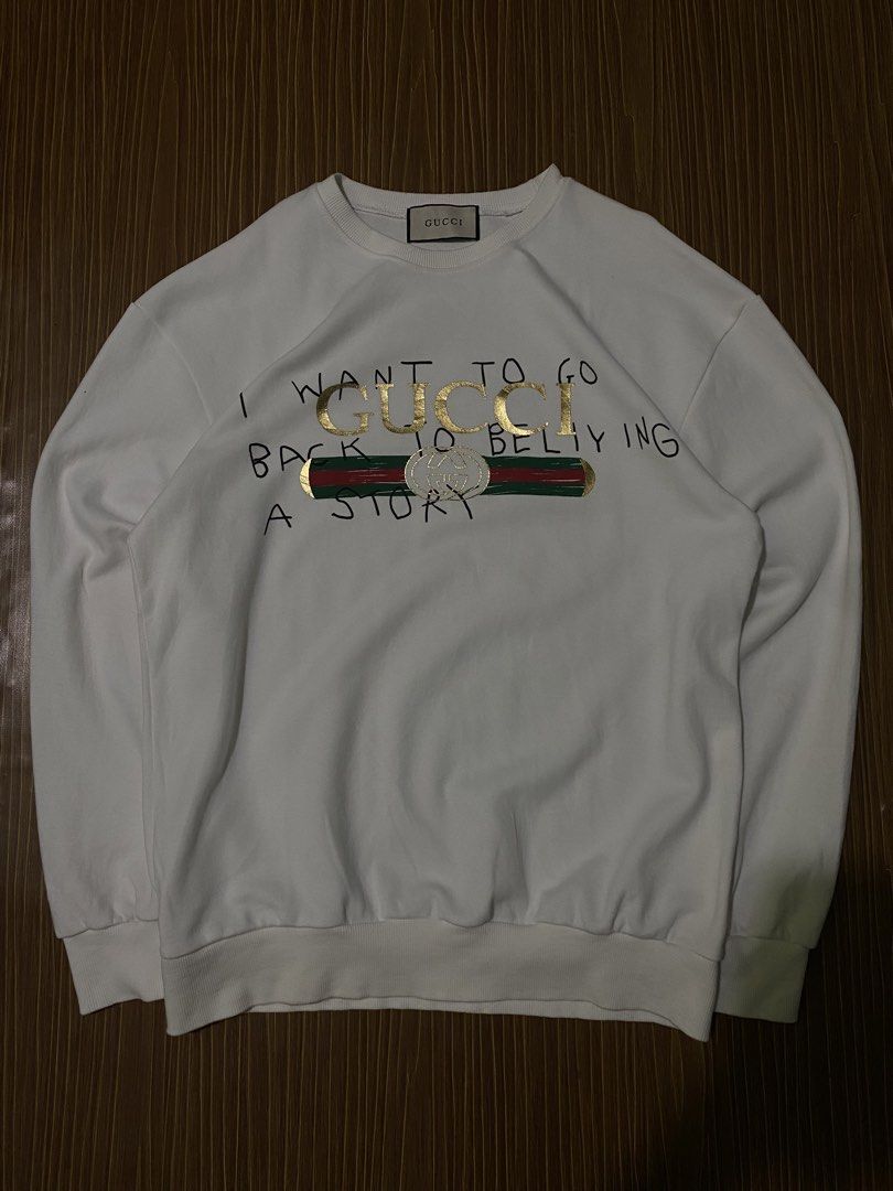 Gucci x Coco Capitán Sweatshirt (Category: Coats, Jackets and Outerwear) located in Bansalan. Submitted by cjs_thrift (Listing ID 1464555451, Image 1). Description: - LARGE - DIMENSIONS: 22 by 28 - COLOR RATE:9.5/10 - VERY GOOD CONDITION - NO ISSUE - COMPLETE TAGS - NEED WASH.
