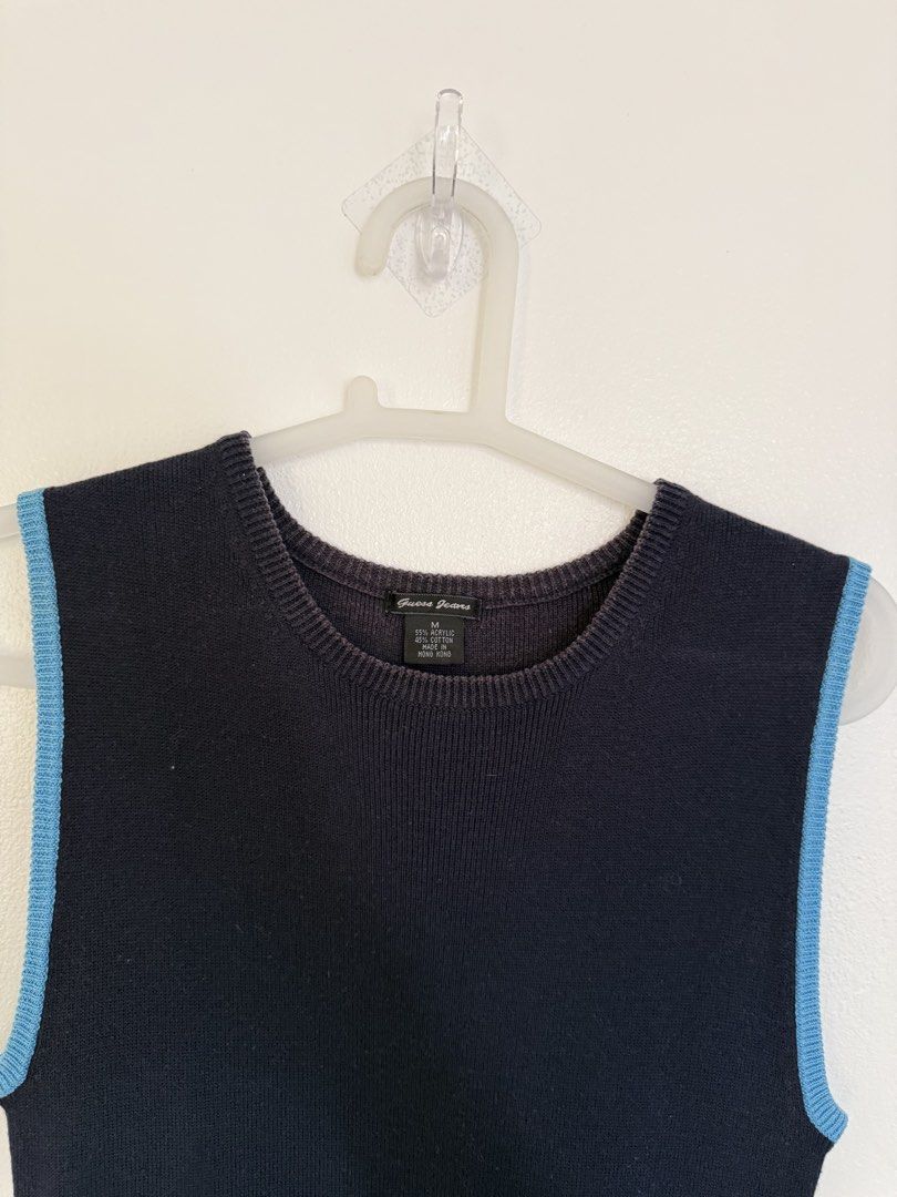 Guess Navy Blue Dress (Category: Dresses) located in Makati City. Submitted by dorisvinalon (Listing ID 1464441639, Image 3). Description: Navy Blue Dress Brand: Guess Size: Medium on tag Bust: 26-34 in Length: 31 in Features: Stretchable Issue: Minor discoloration at neck area.