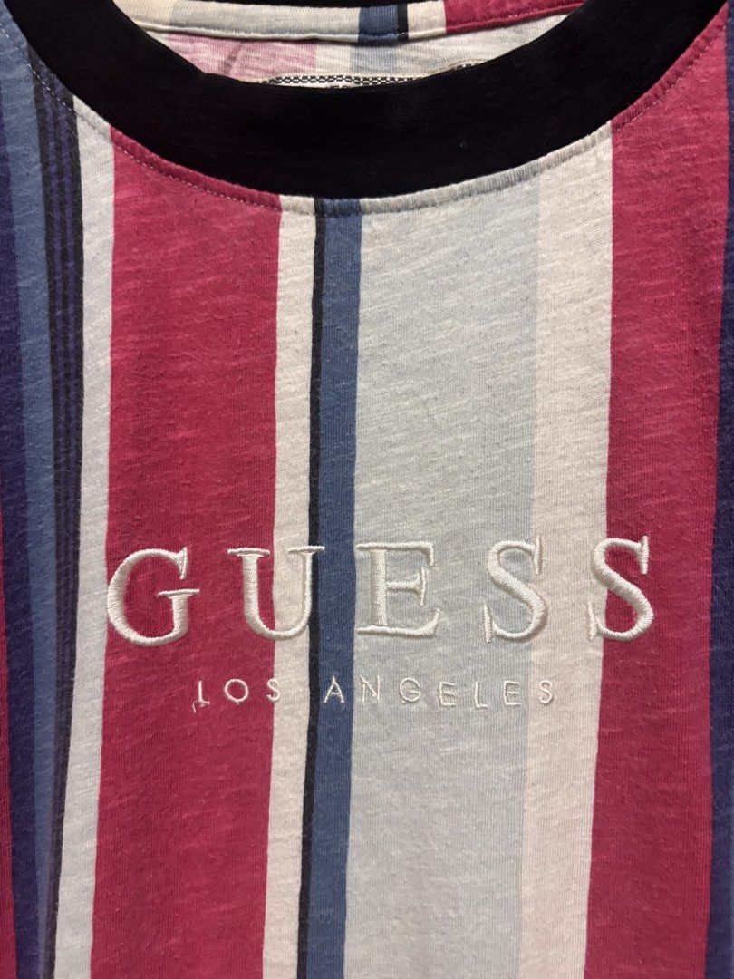 Guess Script Tee (Category: Luxury Apparel) located in Ibajay. Submitted by thriftthriftlang.aklan (Listing ID 1464444139, Image 3). Description: Guess Dimes-24x30 Condition-Excellent Condition Color Rate-9/10 Issue-Loose Stitch,Need Wash .