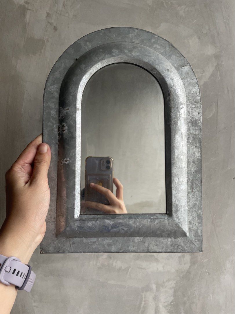 habitat made in india rustic metal arched wall mirror (Category: Wall Decor) located in Quezon City. Submitted by shopgood_mnl (Listing ID 1464446213, Image 1). Description: .