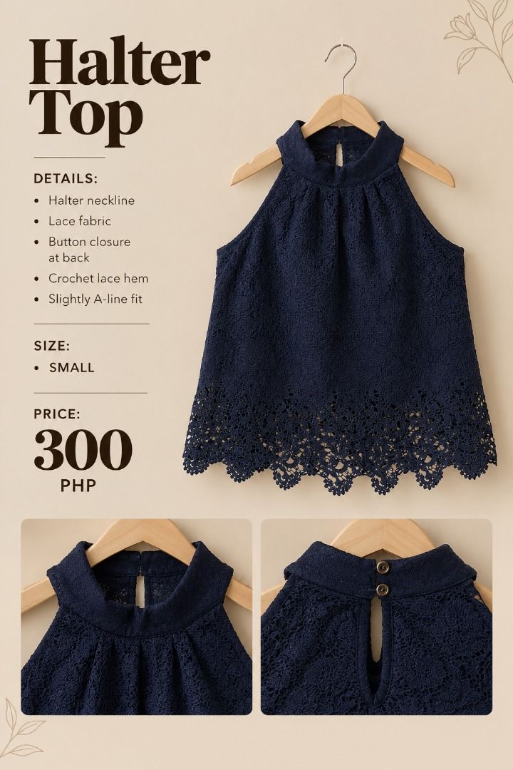 HALTER TOP (Category: Coats, Jackets and Outerwear) located in Manila. Submitted by gladandko (Listing ID 1464364100, Image 1). Description: .