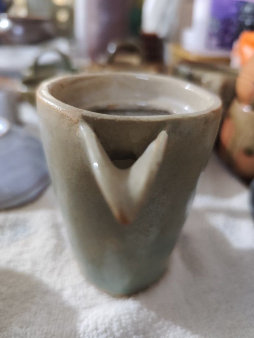 Handmade Ceramic Pitcher with Handle and Spout (Category: Pitchers & Dispensers) located in Manila. Submitted by marriage031073advocate (Listing ID 1464420709, Image 1). Description: - Small ceramic pitcher - Features a handle and V-shaped spout - Beautiful gradient glaze: light beige to blue-green - Ideal for serving sauces, cream, or small liquids - Unique, handmade piece.