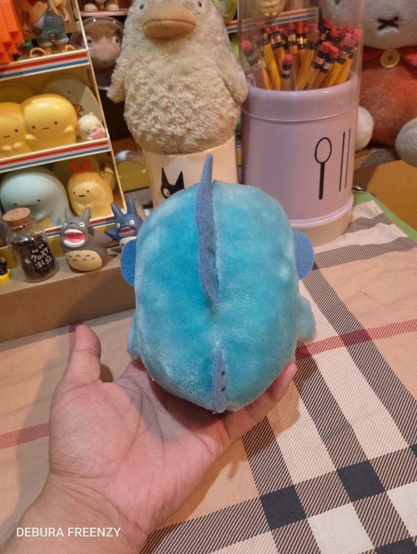 Hangyodon (Category: Plushies & Soft Toys) located in Bulacan. Submitted by debur4_freenzy (Listing ID 1464550831, Image 3). Description: 🍀 FOR SALE HANGYODON PLUSH 🍀 - Official Hangyodon plush. - Hard eyes - With eteketa and sticker ( almost faded but can see through ) - Pre loved plushy - Good condition. ( Slightly need clean ) M 120 MOP : Gcash MOD : J&T 📍Location : Santa Maria, Bulacan.