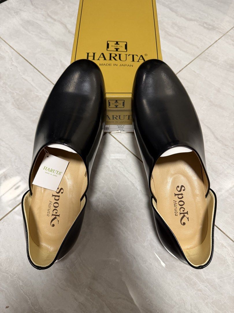 Haruta Spock Loafers (Category: Casual Shoes) located in Guiguinto. Submitted by kenaldrintorres (Listing ID 1464372543, Image 1). Description: - Haruta Spock Loafers - Color: Black - Material: Leather - Origin: Made in Japan - Size: 25.5 cm ( best fits 8-8.5 US) - Includes: Original box RFS: too snug for my liking.