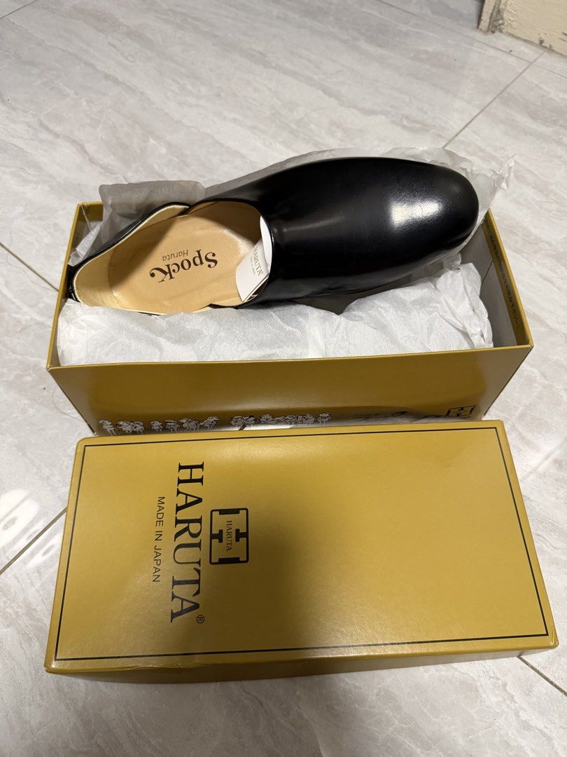 Haruta Spock Loafers (Category: Casual Shoes) located in Guiguinto. Submitted by kenaldrintorres (Listing ID 1464372543, Image 2). Description: - Haruta Spock Loafers - Color: Black - Material: Leather - Origin: Made in Japan - Size: 25.5 cm ( best fits 8-8.5 US) - Includes: Original box RFS: too snug for my liking.