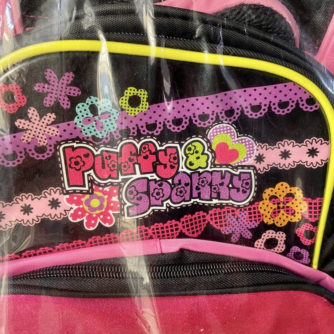 Hawk Puffy & Sparky backpack school bag (Category: Babies & Kids Fashion) located in Subic. Submitted by javsprelovedstuffs (Listing ID 1464388331, Image 2). Description: Authentic Puffy & Sparky by Hawk Backpack for school age children H- 17 inches W- 15 inches #schoolbag #nike #adidas #hawk #uniqlo.