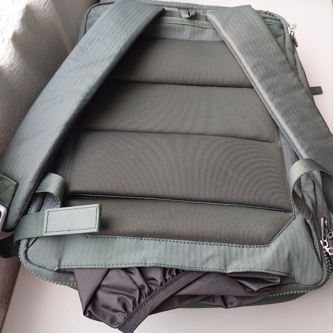 Hedgren Green Backpack (Category: Backpacks) located in San Juan City. Submitted by peachykr (Listing ID 1460535691, Image 3). Description: Hedgren Tabi Backpack Green (color may not be accurate due to camera and lighting. the last official product photo posted shows a more accurate color) RFID inner lining tons of pockets including laptop sleeve back part is expandable side pocket for water bottle padded back and straps rain cover found at the b