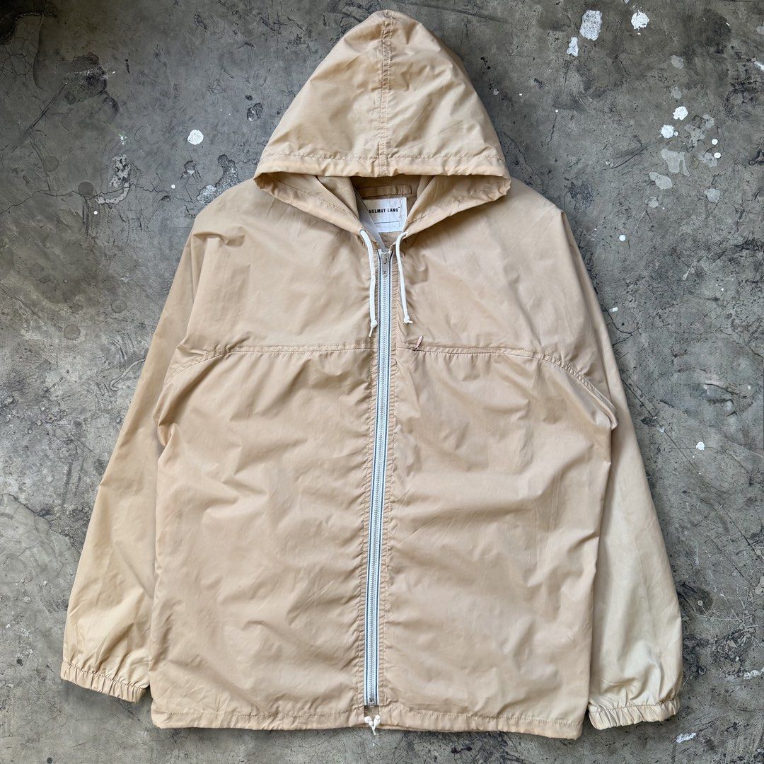 Helmut Lang - 1999 Nylon Parachute Jacket (Category: Coats, Jackets and Outerwear) located in Cavite. Submitted by 4118.ph (Listing ID 1464390832, Image 1). Description: Size 46 / S-M Oversized 9/10 condition, has some minor fade & mini stains which is normal on vintage item. Can send upon request Width 23.5” Length 29”.