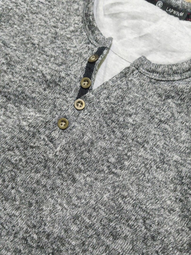 Henley Sweatshirt (Category: Coats, Jackets and Outerwear) located in Marikina City. Submitted by beeflosam (Listing ID 1464521249, Image 2). Description: 18 Width 24.4 Length Best fit for small-med, cropped for large! 10/10 color condi Mode of payment: Gcash Mode of Delivery: Gogo Xpress.