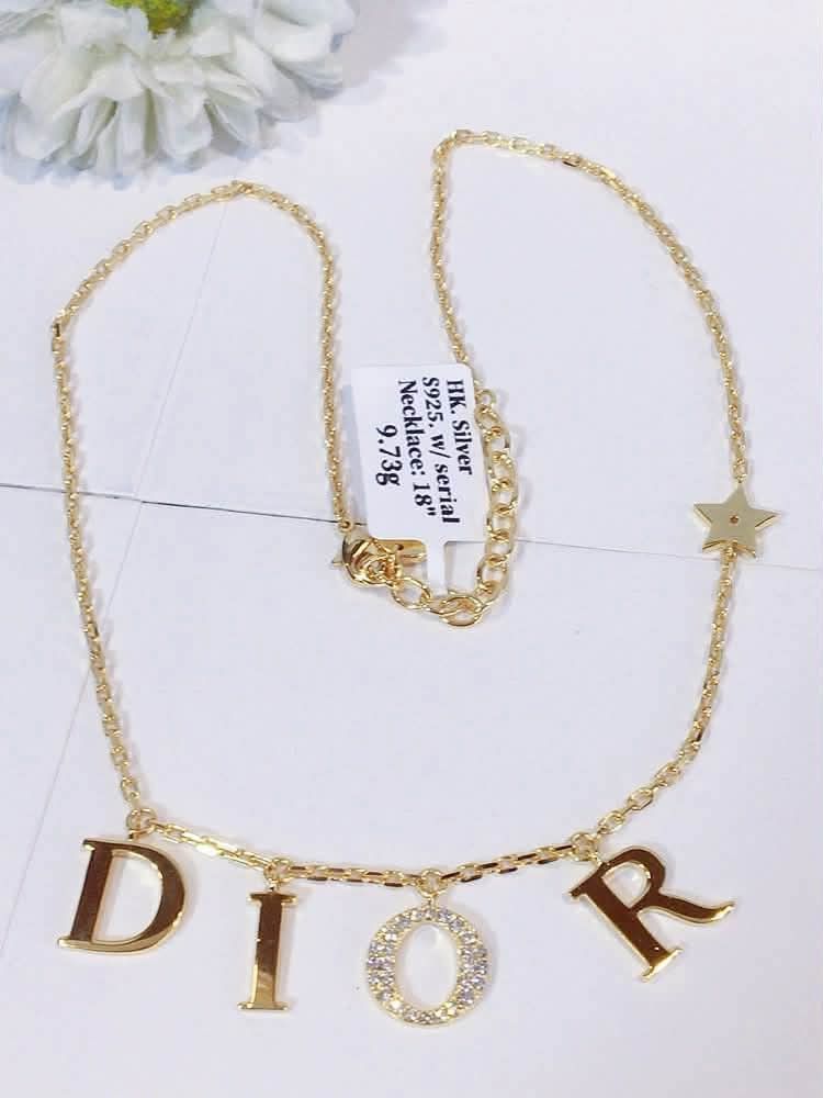 HK setting S925 silver Dior necklace (Category: Necklaces) located in Manila. Submitted by bhelgoldseller2ndaccount (Listing ID 1464358934, Image 2). Description: HK setting S925 silver 950/grams Brandnew.
