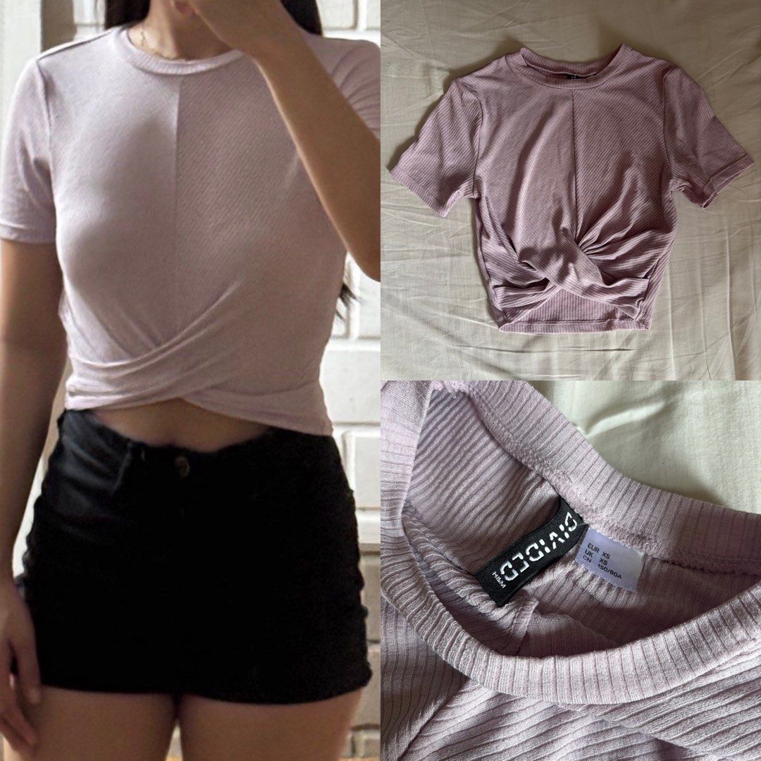 H&M Lavender Lilac Twisted Top (Category: Others Tops) located in Binan City. Submitted by mypreloved_haul (Listing ID 1464190818, Image 2). Description: LAST PRICE POSTED! FOR SURE BUYERS ONLY! .