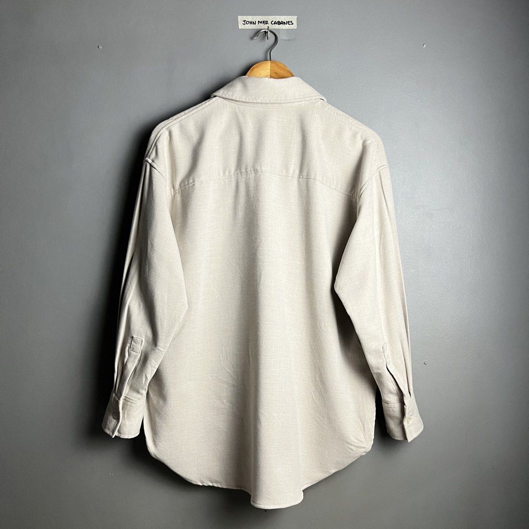 H&M WOMEN’S Oversized Flannel Longsleeve (Category: Coats, Jackets and Outerwear) located in Cagayan de Oro. Submitted by reviveco (Listing ID 1464566708, Image 2). Description: H&M WOMEN’S Oversized Flannel Longsleeve •Good as new condition •Size: Small •Dimes: 24x29 •Color rate: 10/10 •Colorway: Beige •No issue 🏷️+sf For more information kindly DM me📩 📍Location: Cagayan De Oro City, 9000.
