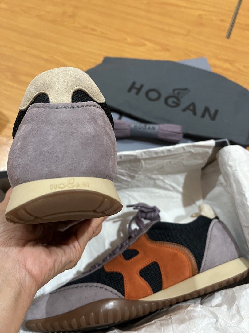 Hogan Sneakers (Category: Sneakers) located in Muntinlupa City. Submitted by jane226ph (Listing ID 1464289522, Image 2). Description: Original / Authentic Brand new, never used Size 37.5 Made in Italy Purchased at the store Complete with original box, dust bag and packaging, as originally purchased. With extra shoe lace Original price at P36,000 + Very good brand Letting go: have shoes of same brand, can no longer keep, part of downsizing. Just m