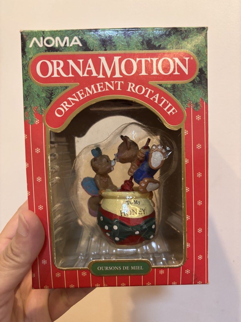Honey Bear Christmas Tree Ornament (Category: Designer & Blind Box Toys) located in Quezon City. Submitted by onlinebazaare (Listing ID 1464508048, Image 1). Description: - Features two honey bears - Pot says 'To My Honey' - Comes in original packaging - Ideal for collectors or as a sweet gift.