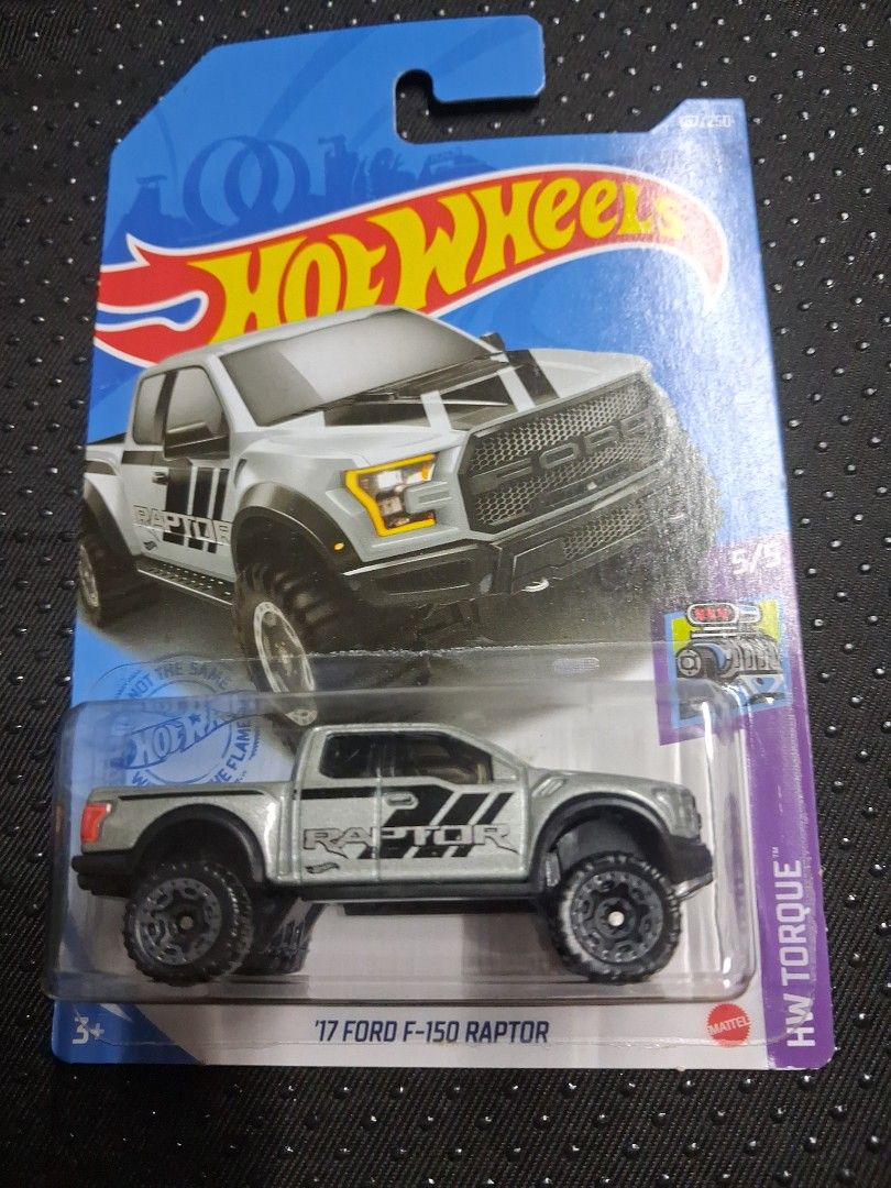 Hot Wheels 2017 Ford F-150 Raptor (Category: Vehicle & Diecast Models) located in Quezon City. Submitted by xserena (Listing ID 1464462356, Image 1). Description: - Hot Wheels '17 Ford F-150 Raptor - From the HW Torque series - Striking silver and black finish - Ideal for both collectors and playtime - Brand new, in original packaging.