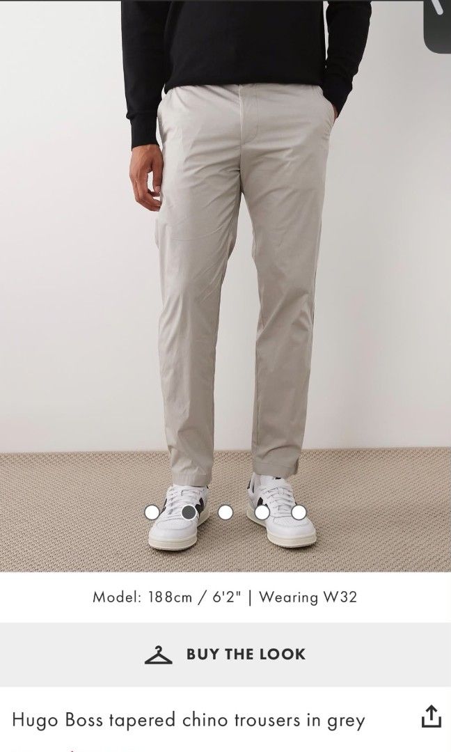 Hugo Boss (Category: Chinos) located in Kabankalan. Submitted by secondhandgems2 (Listing ID 1464379404, Image 2). Description: Size 30-32W x 39L x 6hem Excellent Condition No flaws.