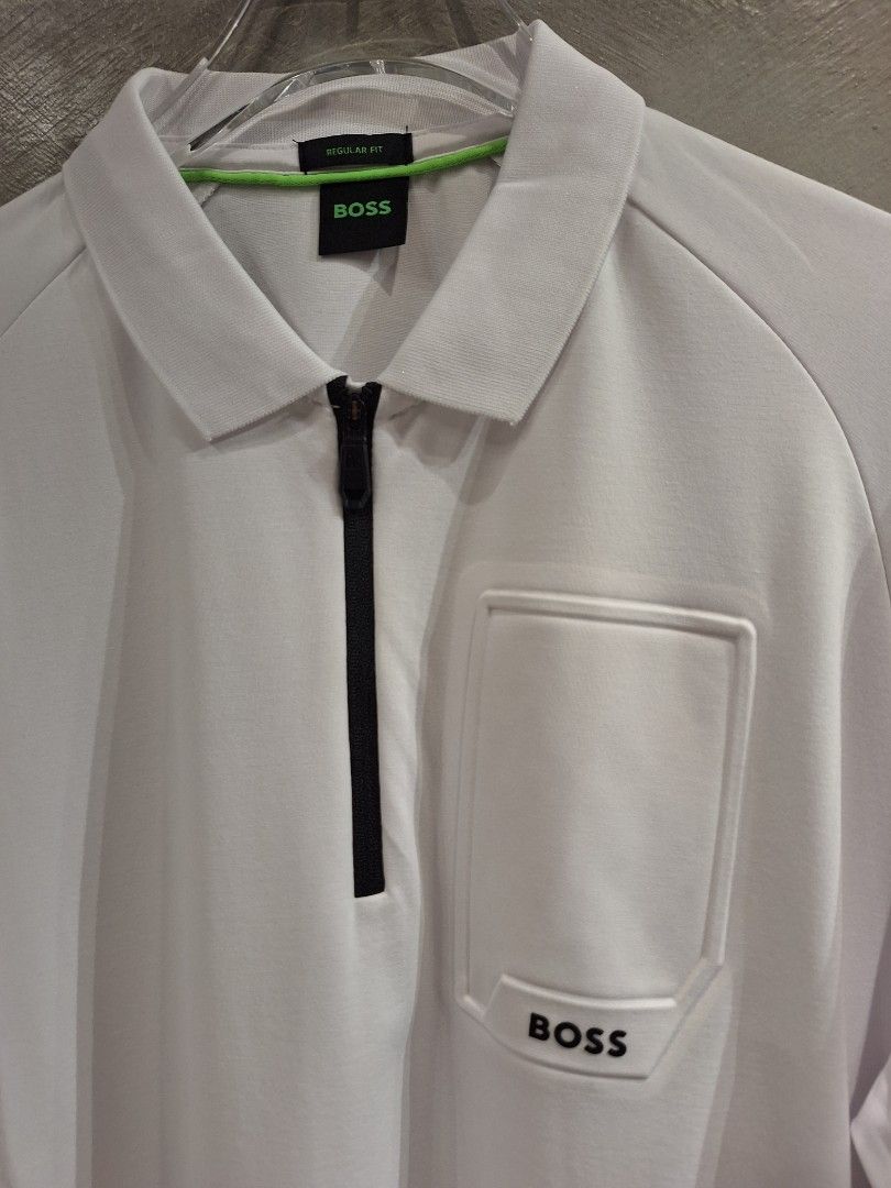Hugo Boss drifit urban tech poloshirt (Category: Tshirts & Polo Shirts ) located in Santa Rosa. Submitted by pat0317 (Listing ID 1464355987, Image 2). Description: Hugo Boss urban tech golf poloshirt Brandnew no issue Medium - 20x27 XL - 22 x 28 Xxl - 23 x 29 Cod cop Lbc lalamove j&t.