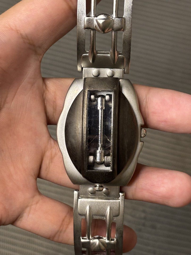 Ice Giga “Steampunk Shield / Mechanical Flip-Cover (Category: Men's Watches) located in Manila. Submitted by soughtafterseconds (Listing ID 1464470000, Image 3). Description: Ice Giga “Steampunk Shield / Mechanical Flip-Cover This Ice Giga “Steampunk Shield / Mechanical Flip-Cover” Quartz Watch is an incredible piece of late-1990s to early-2000s dystopian, cyberpunk-inspired JDM fashion horology. Mounted on a spring-loaded top hinge with a mechan