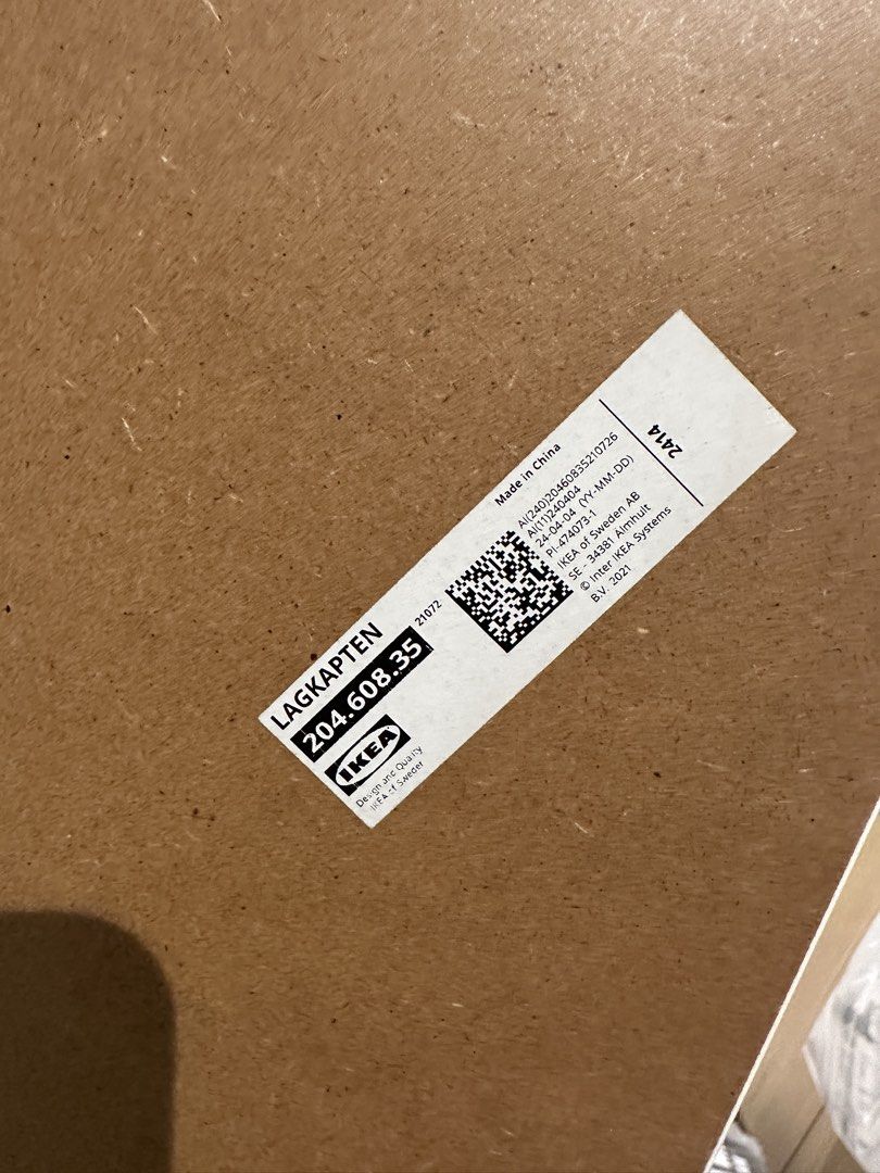 IKEA LAGKAPTEN Tabletop with OLOV Legs (Category: Tables & Sets) located in Manila. Submitted by miumusee (Listing ID 1464404724, Image 3). Description: •IKEA LAGKAPTEN Tabletop •Color: White • Dimensions: 120cm x 60cm • Includes 2 OLOV Adjustable Legs •Ideal for use as a desk or dining table •photos of the flaws are included in the listing (small chipped areas & inflamed wet spot) •RFS: want to downsize furniture •buyer will be the one to should