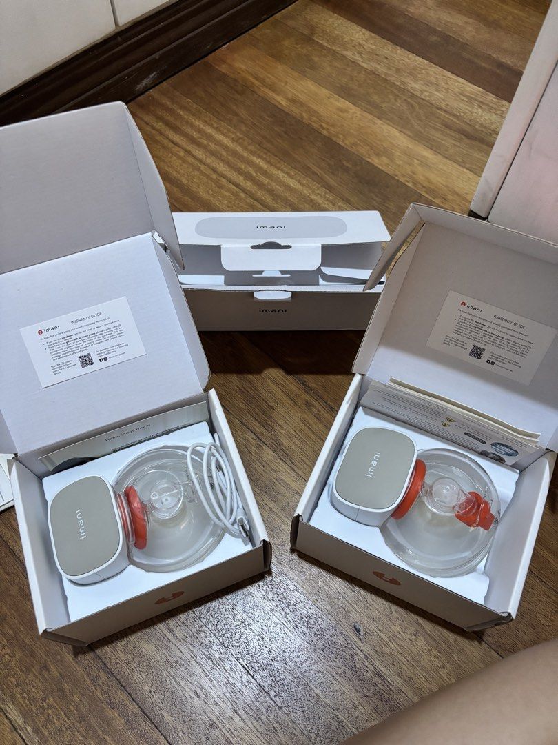 IMANI Breast Pump Q2 Plus / Breast Funnel Set (Category: Breastfeeding & Bottle Feeding) located in Manila. Submitted by decluttering0117 (Listing ID 1464409590, Image 2). Description: Preloved, working condition. Both motors and charging dock tested and working properly. This was given to me by a friend after she finished using it. I personally only tried it a few times because I preferred my Spectra, so it’s just been stored. Includes 2 pump mo