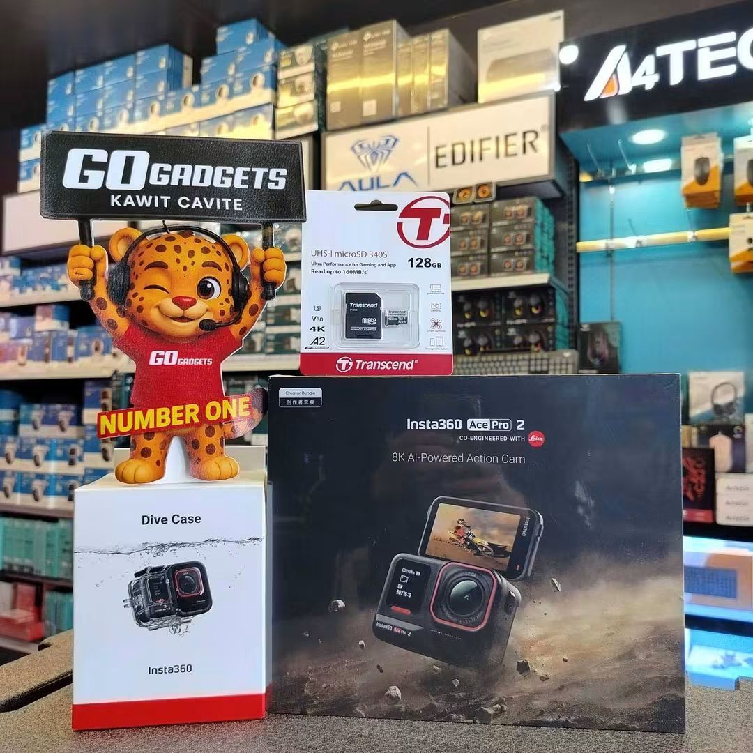 Insta360 Ace Pro 2 8K Action Cam Creator Bundle + Dive Case + 128GB Card (Category: Video Cameras) located in Caloocan City. Submitted by kentsalvador31 (Listing ID 1464519002, Image 1). Description: Insta360 Ace Pro 2 Creator Bundle with Dive Case & 128GB Memory Card TOTAL PRICE - 38,980.00 Go Gadgets - Kawit Cavite 💬 Message us now for full specs & recommendations! 📷 Perfect for: ✔ Motorcycle rides ✔ Motovlogging ✔ Travel videos ✔ Content cre