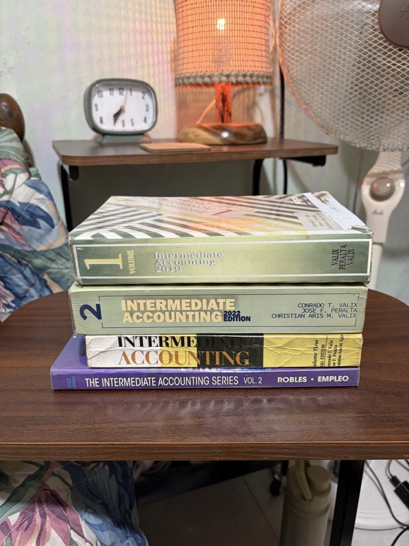 Intermediate Accounting Books (Category: Textbooks) located in Cainta. Submitted by crissajhasmine (Listing ID 1464526105, Image 1). Description: 📚 INTERMEDIATE ACCOUNTING BOOKS FOR SALE! 📚 📖 Intermediate Accounting 💰 BUY ALL 4 SETS — ₱500 ONLY! ✨ 4 books in one bundle ✨ Pre-loved RFS: Decluttering 📩 Message me if interested!.